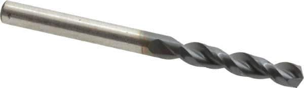 Cleveland - 11/64" 135° Parabolic Flute Cobalt Screw Machine Drill Bit - TiAlN Finish, Right Hand Cut, 1-1/16" Flute Length, 2-1/8" OAL, Split Point, Straight Shank - Exact Tool & Supply