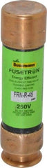 Cooper Bussmann - 125 VDC, 250 VAC, 45 Amp, Time Delay General Purpose Fuse - Fuse Holder Mount, 76.2mm OAL, 20 at DC, 200 (RMS) kA Rating, 13/16" Diam - Exact Tool & Supply