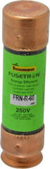 Cooper Bussmann - 125 VDC, 250 VAC, 60 Amp, Time Delay General Purpose Fuse - Fuse Holder Mount, 76.2mm OAL, 20 at DC, 200 (RMS) kA Rating, 13/16" Diam - Exact Tool & Supply