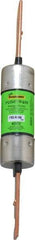 Cooper Bussmann - 300 VDC, 600 VAC, 100 Amp, Time Delay General Purpose Fuse - Bolt-on Mount, 7-7/8" OAL, 20 at DC, 200 (RMS) kA Rating, 1-5/16" Diam - Exact Tool & Supply