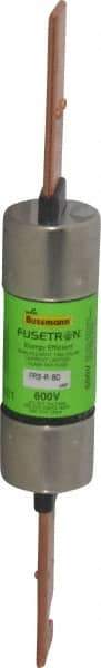 Cooper Bussmann - 300 VDC, 600 VAC, 80 Amp, Time Delay General Purpose Fuse - Bolt-on Mount, 7-7/8" OAL, 20 at DC, 200 (RMS) kA Rating, 1-5/16" Diam - Exact Tool & Supply