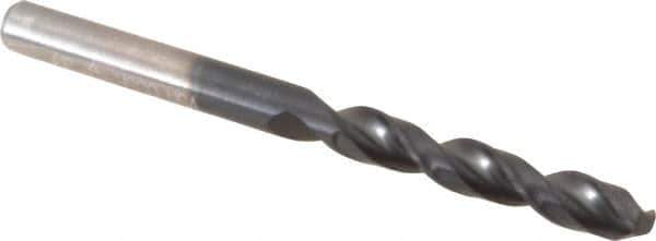 Cleveland - #16 135° Parabolic Flute Cobalt Screw Machine Drill Bit - TiAlN Finish, Right Hand Cut, 1-1/8" Flute Length, 2-3/16" OAL, Split Point, Straight Shank - Exact Tool & Supply