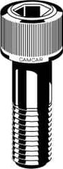 Camcar - #6-32 UNC Hex Socket Cap Screw - Exact Tool & Supply