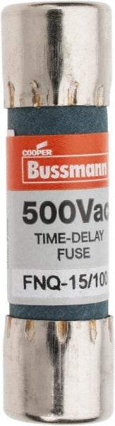 Cooper Bussmann - 500 VAC, 0.15 Amp, Time Delay General Purpose Fuse - Fuse Holder Mount, 1-1/2" OAL, 10 at AC kA Rating, 13/32" Diam - Exact Tool & Supply
