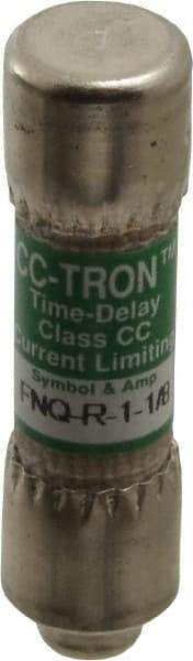 Cooper Bussmann - 300 VDC, 600 VAC, 1.13 Amp, Time Delay General Purpose Fuse - Fuse Holder Mount, 1-1/2" OAL, 200 at AC (RMS) kA Rating, 13/32" Diam - Exact Tool & Supply