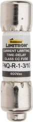 Cooper Bussmann - 300 VDC, 600 VAC, 1.3 Amp, Time Delay General Purpose Fuse - Fuse Holder Mount, 1-1/2" OAL, 200 at AC (RMS) kA Rating, 13/32" Diam - Exact Tool & Supply