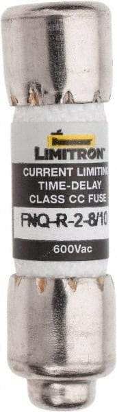 Cooper Bussmann - 300 VDC, 600 VAC, 2.8 Amp, Time Delay General Purpose Fuse - Fuse Holder Mount, 1-1/2" OAL, 200 at AC (RMS) kA Rating, 13/32" Diam - Exact Tool & Supply