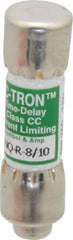Cooper Bussmann - 300 VDC, 600 VAC, 0.8 Amp, Time Delay General Purpose Fuse - Fuse Holder Mount, 1-1/2" OAL, 200 at AC (RMS) kA Rating, 13/32" Diam - Exact Tool & Supply