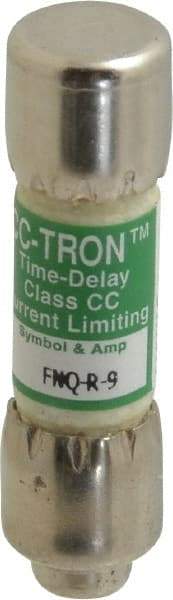 Cooper Bussmann - 300 VDC, 600 VAC, 9 Amp, Time Delay General Purpose Fuse - Fuse Holder Mount, 1-1/2" OAL, 200 at AC (RMS) kA Rating, 13/32" Diam - Exact Tool & Supply