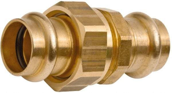 NIBCO - 3/4" Wrot Copper Pipe Union - P x P, Press Fitting - Exact Tool & Supply