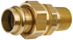 NIBCO - 3/4" Wrot Copper Pipe Union - P x M, Press Fitting - Exact Tool & Supply