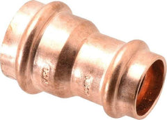 NIBCO - 1 x 3/4" Wrot Copper Pipe Reducer Coupling - P x P, Press Fitting - Exact Tool & Supply