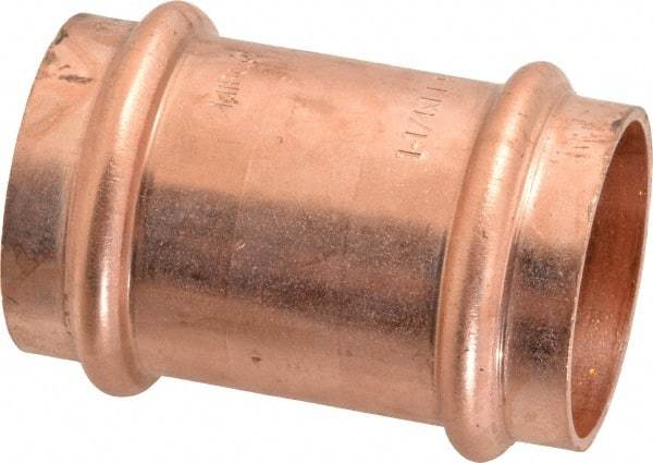 NIBCO - 1-1/4" Wrot Copper Pipe Coupling - P x P, Press Fitting - Exact Tool & Supply
