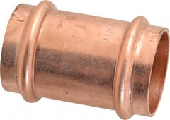 NIBCO - 1-1/4" Wrot Copper Pipe Coupling - P x P, Press Fitting - Exact Tool & Supply