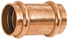 NIBCO - 2-1/2" Wrot Copper Pipe Coupling without Stop - P x P, Press Fitting - Exact Tool & Supply