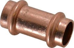 NIBCO - 1/2" Wrot Copper Pipe Coupling without Stop - P x P, Press Fitting - Exact Tool & Supply