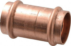 NIBCO - 1-1/2" Wrot Copper Pipe Coupling without Stop - P x P, Press Fitting - Exact Tool & Supply