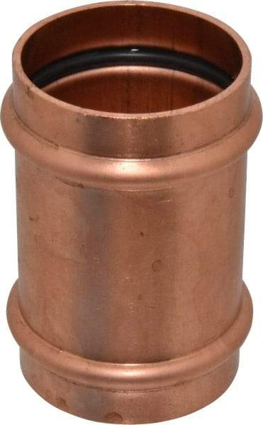 NIBCO - 2" Wrot Copper Pipe Coupling without Stop - P x P, Press Fitting - Exact Tool & Supply