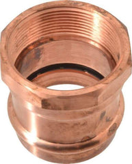 NIBCO - 2" Wrot Copper Pipe Adapter - P x F, Press Fitting - Exact Tool & Supply