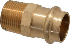NIBCO - 3/4" Wrot Copper Pipe Adapter - P x M, Press Fitting - Exact Tool & Supply