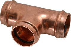 NIBCO - 1-1/4" Wrot Copper Pipe Tee - P, Press Fitting - Exact Tool & Supply
