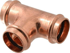 NIBCO - 1-1/2" Wrot Copper Pipe Tee - P, Press Fitting - Exact Tool & Supply