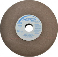 Norton - 100 Grit Aluminum Oxide Bench & Pedestal Grinding Wheel - 7" Diam x 1" Hole x 1" Thick, 3600 Max RPM, Fine Grade - Exact Tool & Supply