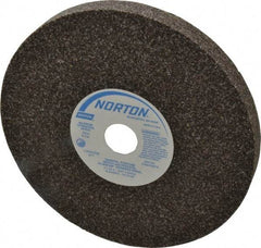 Norton - 36 Grit Aluminum Oxide Bench & Pedestal Grinding Wheel - 8" Diam x 1" Hole x 3/4" Thick, 3600 Max RPM, Very Coarse/Coarse Grade - Exact Tool & Supply