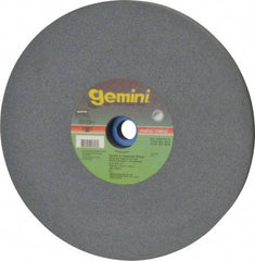 Norton - 100 Grit Aluminum Oxide Bench & Pedestal Grinding Wheel - 8" Diam x 1" Hole x 3/4" Thick, 3600 Max RPM, Fine Grade - Exact Tool & Supply