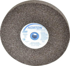Norton - 36 Grit Aluminum Oxide Bench & Pedestal Grinding Wheel - 8" Diam x 1" Hole x 1" Thick, 3600 Max RPM, Very Coarse/Coarse Grade - Exact Tool & Supply