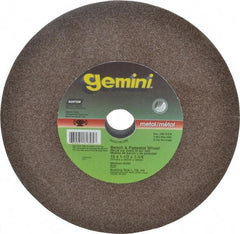 Norton - 60 Grit Aluminum Oxide Bench & Pedestal Grinding Wheel - 10" Diam x 1-1/4" Hole x 1-1/2" Thick, 2485 Max RPM, Medium Grade - Exact Tool & Supply