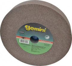 Norton - 60/80 Grit Aluminum Oxide Bench & Pedestal Grinding Wheel - 12" Diam x 1-1/2" Hole x 2" Thick, 2070 Max RPM, Medium Grade - Exact Tool & Supply