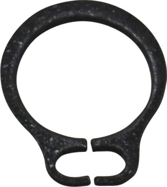 Value Collection - 0.117" Groove Diam, 1/8" Shaft Diam, Phosphate Spring Steel, Snap External Retaining Rings - 0.012" Groove Width, 0.01" Ring Thickness - Exact Tool & Supply