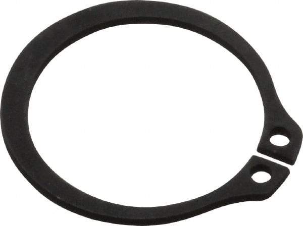 Value Collection - 0.762" Groove Diam, 13/16" Shaft Diam, Phosphate Spring Steel, Snap External Retaining Rings - 0.046" Groove Width, 0.042" Ring Thickness - Exact Tool & Supply
