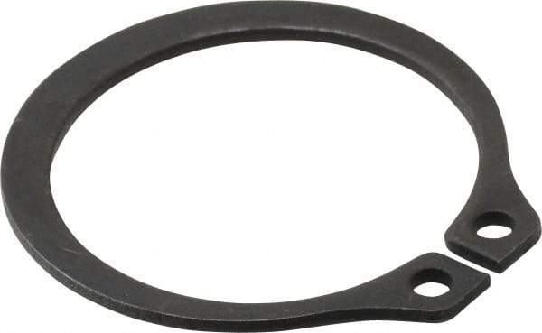 Value Collection - 0.94" Groove Diam, 1" Shaft Diam, Phosphate Spring Steel, Snap External Retaining Rings - 0.046" Groove Width, 0.042" Ring Thickness - Exact Tool & Supply