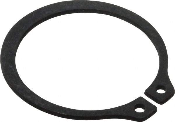Value Collection - 1.118" Groove Diam, 1-3/16" Shaft Diam, Phosphate Spring Steel, Snap External Retaining Rings - 0.056" Groove Width, 0.05" Ring Thickness - Exact Tool & Supply