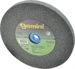 Norton - 60 Grit Silicon Carbide Bench & Pedestal Grinding Wheel - 6" Diam x 1" Hole x 1/2" Thick, 4140 Max RPM, Medium Grade - Exact Tool & Supply