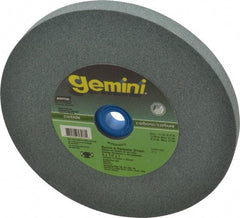 Norton - 120 Grit Silicon Carbide Bench & Pedestal Grinding Wheel - 6" Diam x 1" Hole x 1/2" Thick, 4140 Max RPM, Fine Grade - Exact Tool & Supply