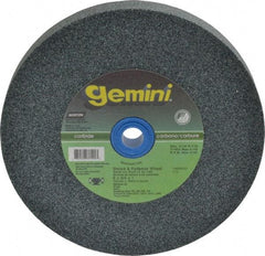 Norton - 60 Grit Silicon Carbide Bench & Pedestal Grinding Wheel - 6" Diam x 1" Hole x 3/4" Thick, 4140 Max RPM, Medium Grade - Exact Tool & Supply