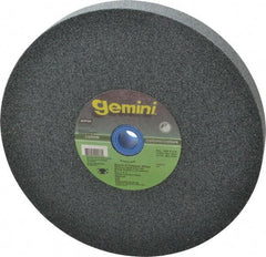Norton - 60 Grit Silicon Carbide Bench & Pedestal Grinding Wheel - 8" Diam x 1" Hole x 1" Thick, 3600 Max RPM, Medium Grade - Exact Tool & Supply