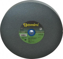 Norton - 120 Grit Silicon Carbide Bench & Pedestal Grinding Wheel - 8" Diam x 1" Hole x 1" Thick, 3600 Max RPM, Fine Grade - Exact Tool & Supply