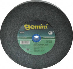 Norton - 60 Grit Silicon Carbide Bench & Pedestal Grinding Wheel - 10" Diam x 1-1/4" Hole x 1" Thick, 2485 Max RPM, Medium Grade - Exact Tool & Supply
