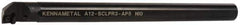 Kennametal - 23.62mm Min Bore Diam, 254mm OAL, 3/4" Shank Diam, A-SCLP-AP Indexable Boring Bar - CP.. Insert, Screw Holding Method - Exact Tool & Supply