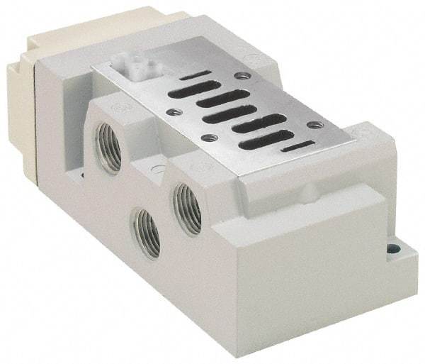 Parker - 1/2" Solenoid Valve Subbase 5599-2 - Use with H2 Series Solenoid Valves - Exact Tool & Supply
