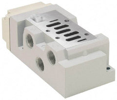 Parker - 1/2" Solenoid Valve Subbase 5599-2 - Use with H2 Series Solenoid Valves - Exact Tool & Supply