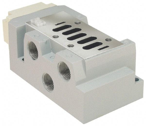 Parker - 3/4" Solenoid Valve Subbase 5599-2 - Use with H3 Series Solenoid Valves - Exact Tool & Supply