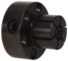 Mitee-Bite - 0.71 to 1.12" Expansion Diam, 4,000 Lb Holding Force, 8-32 Mounting Screw, Steel ID Expansion Clamps - 1.968" Flange Diam, 3/4" Flange Thickness, 1.55" Mount Hole Diam, 6 Mount Holes, 1.625" Overall Height, 49 Ft/Lb Torque - Exact Tool & Supply