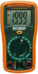 Extech - EX310, CAT III, 600 VAC/VDC, Digital Manual Ranging Multimeter - 200 mOhm, Measures Voltage, Current, Resistance - Exact Tool & Supply