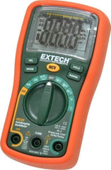 Extech - EX330, CAT III, 600 VAC/VDC, Digital Auto Ranging Multimeter - 40 mOhm, Measures Voltage, Capacitance, Current, Frequency, Resistance, Temperature - Exact Tool & Supply