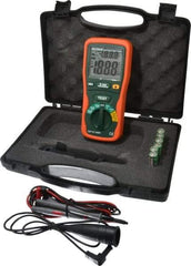 Extech - Digital LCD Display, 2,000 Megohm Electrical Insulation Resistance Tester & Megohmmeter - 1,000 VAC Max Test Voltage, Powered by 1.5V AA Battery - Exact Tool & Supply